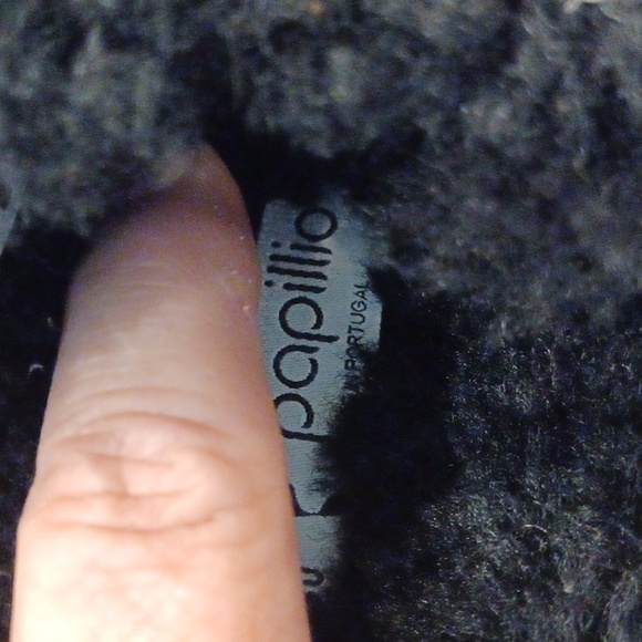 Birkenstock Papillio Big Buckle Shearling Black 2 Strap Sandals Multi Sizes NEW - Picture 6 of 15